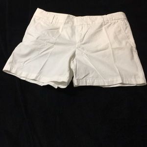 NWT Loft white cotton shorts